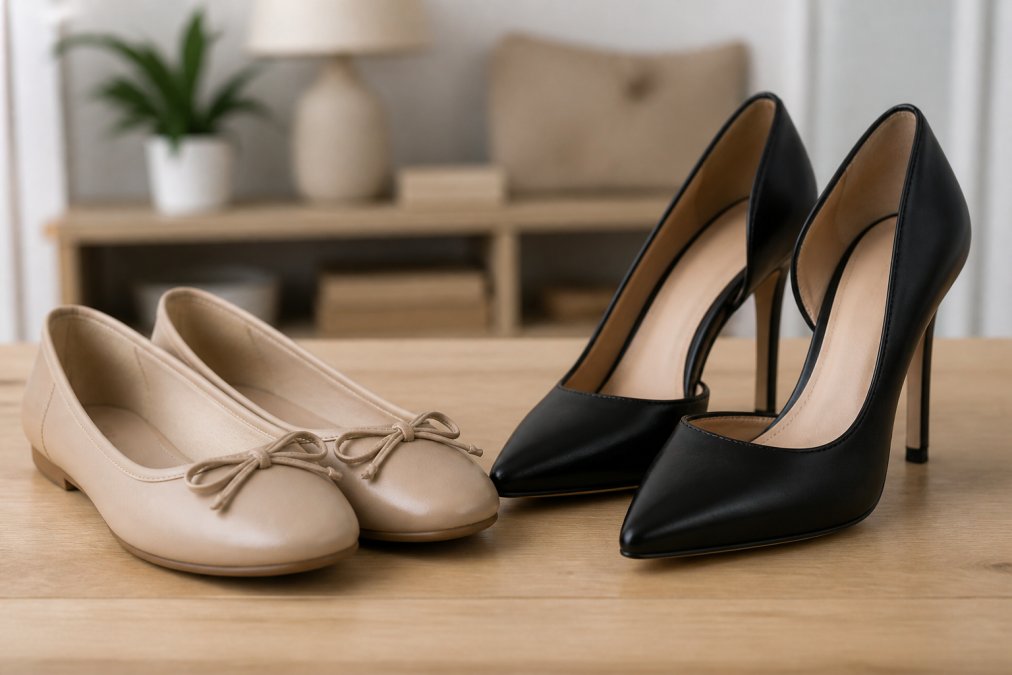 Comfortable Flats vs High Heels for Long Days