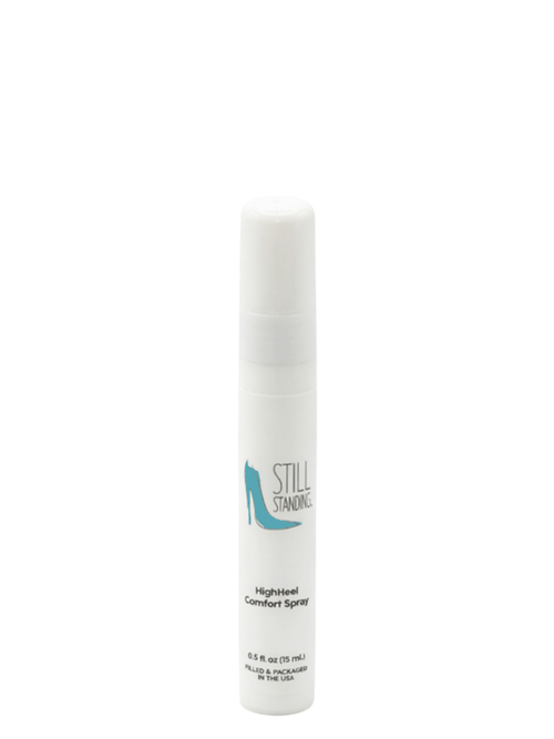Still Standing® Spray - Mini to use for touchups to keep going all day or night. It's the perfect on-the-go pocket or clutch sized high heel/stiletto comfort spray. Foot pain prevention.